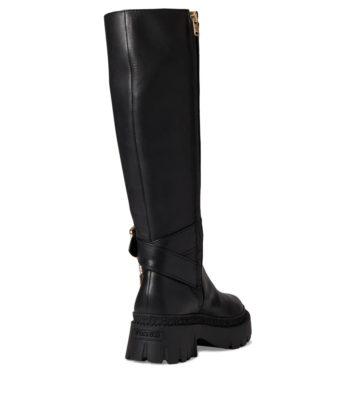 Coach James Leather Boot Black 11 B (M)