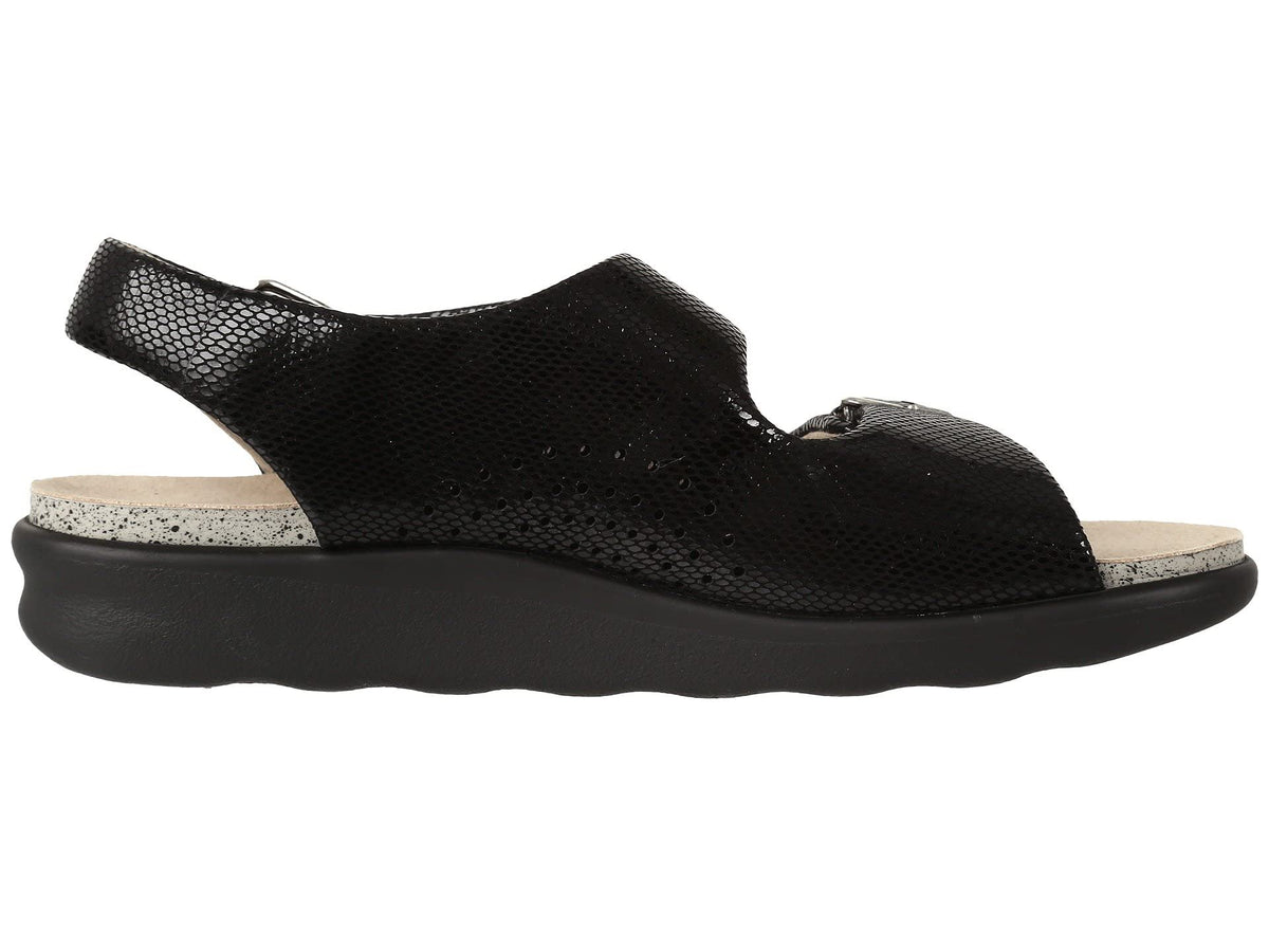 SAS Relaxed Comfort Sandal Black Snake 6.5 M (M) (B)