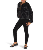 SPANX Girl's Girls Velvet Leggings (Little Kids/Big Kids) Black (Velvet) LG (10-12 Big Kid)