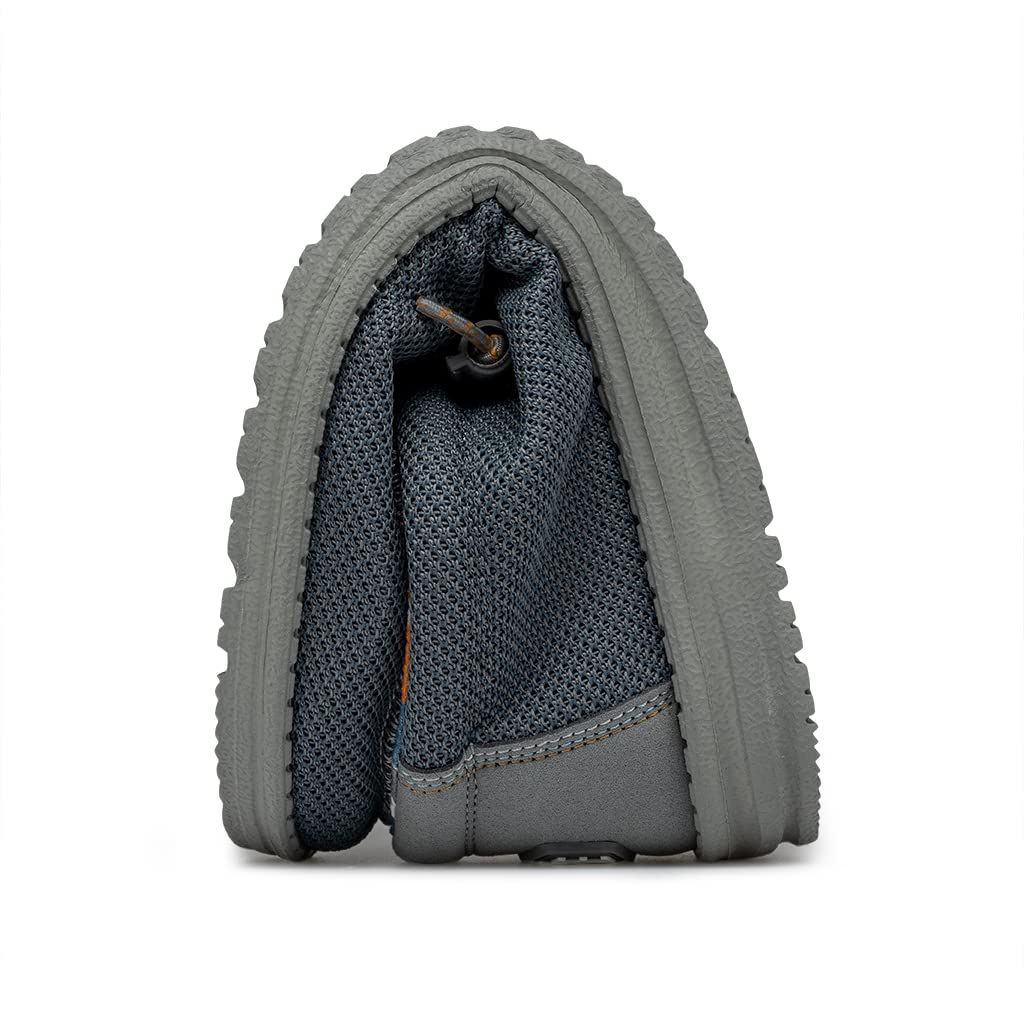 HEYDUDE Men's Wally Sox Triple Needle Blue Shadow Red Size 11 | Men's Loafers | Men's Slip On Shoes | Comfortable & Light-Weight