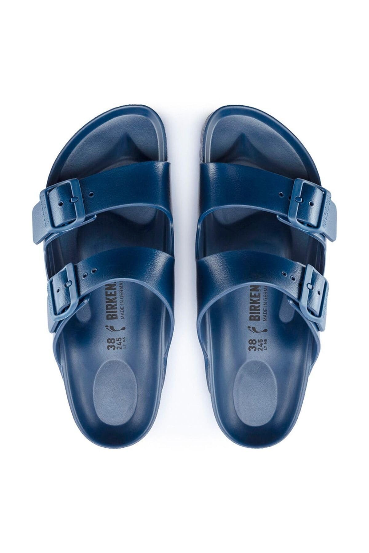 Birkenstock Men's Arizona Slippers, Navy, 10.5