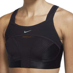 Nike Women's Sports Bras Nylon/Spandex Blend Alpha Ultrabreathe, High Support Black (X-Small)