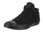 Converse Men's Street Canvas High Top Sneaker, Black/Black/Black, 5 M US