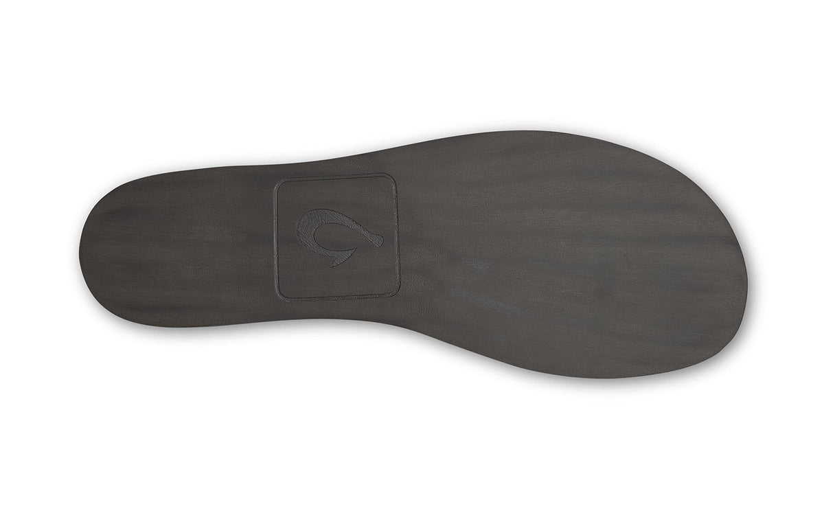 OLUKAI Moloa Hulu Men's Wool-Blend Slippers, Soft & Heathered Knit Slip On Shoes, Suede Leather Foxing, Drop-In Heel Design, Dk Shadow/Dk Shadow, 15