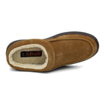 L.B. Evans Men's Edmonton Moc-Toe Slipper,Tan,9 M US