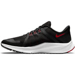 NIKE Men's Race Running Shoe, Black University Red White Dk Smoke Grey, 9