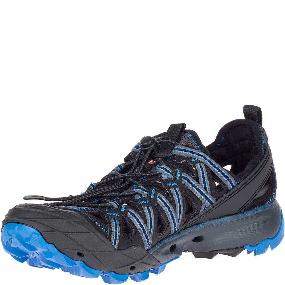 Merrell J50365: Men's Choprock Sieve Granite/Blue Running Shoe (9.5 D(M) US Men)