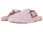 COACH Womens Shearling Clog Lamb Fur Slip On Clogs Pink 8 Medium (B,M)