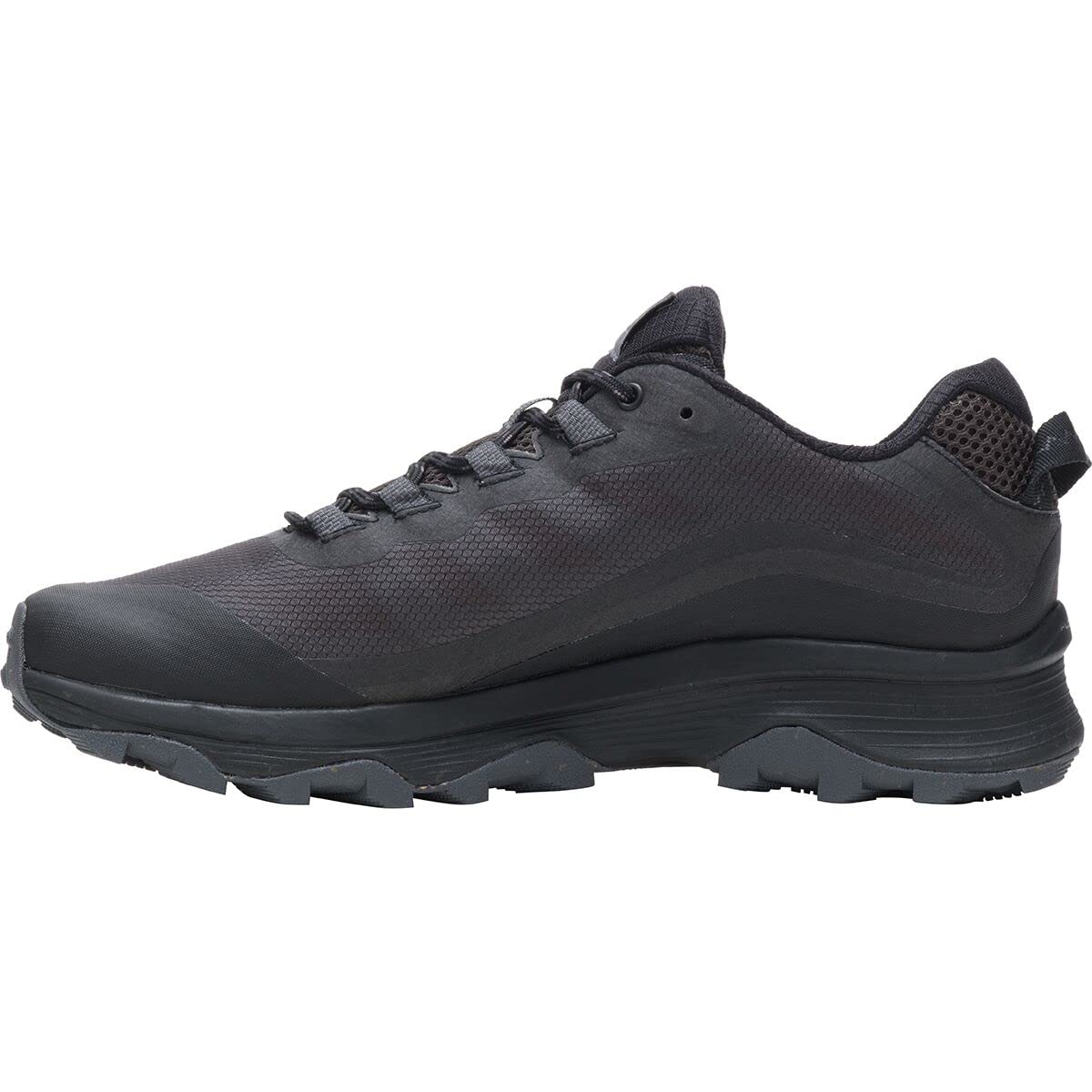 Merrell Moab Speed Hiking Shoes - Wide Width (for Men) Black/Asphalt 11 Wide