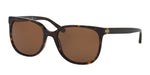 Tory Burch TY7106 Sunglasses 137883-57 - Dark Tortoise Frame, Brown Solid TY7106-137883-57