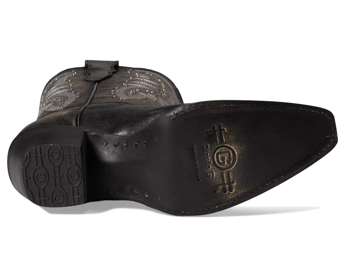 Corral Boots J8006 (Little Kid/Big Kid) Black 5 Big Kid M