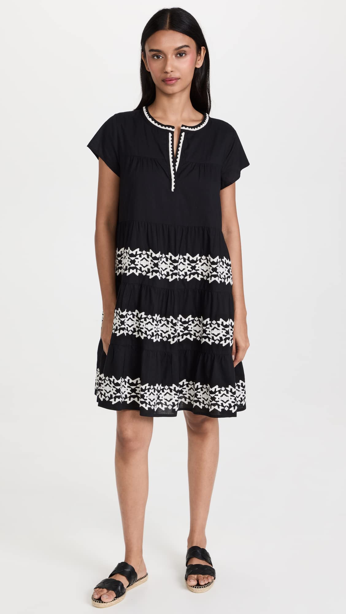 Roller Rabbit Women's Pamela Dress, Black, L