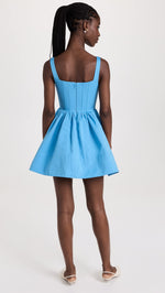 STAUD Women's Landscape Dress, Azure, Blue, 0