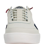 HEYDUDE Men's Hudson M Leather Light Grey/Navy Size 15 | Men's Shoes | Men Slip-on Sneakers | Comfortable & Light-Weight