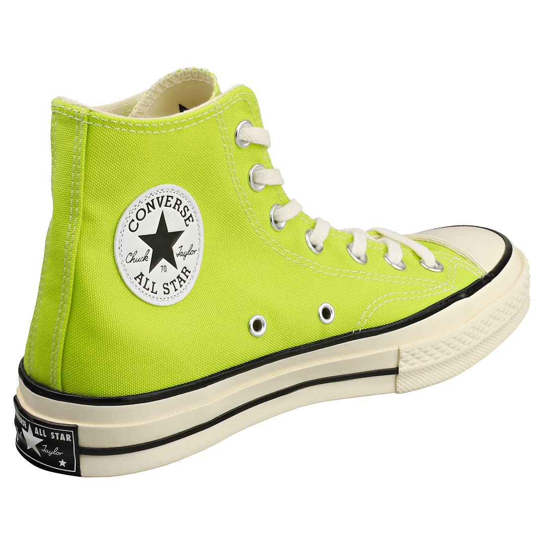 Converse Unisex Chuck Taylor 70 High Top Sneakers (Lime Twist/Egret/Black, 5)