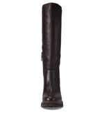 Cole Haan Waterproof Greenwich Tall Boot Dark Coffee Leather/Antique 8.5 B (M)