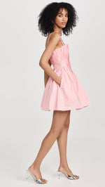 STAUD Women's Mini Bella Dress, Pearl Pink, 0