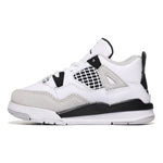 Jordan Baby Boy's Air 4 Retro (Infant/Toddler) White/Black/Neutral Grey 6 Toddler M