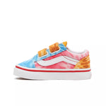 Vans Baby Boy's Old Skool V (Infant/Toddler) (Tie-Dye Block) Multi/True White 9.5 Toddler M