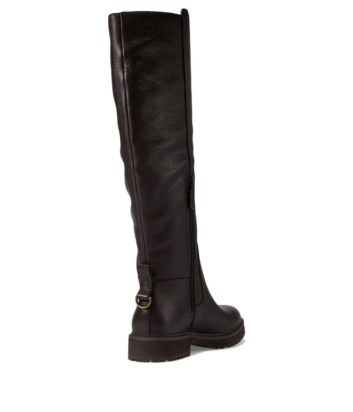 Cole Haan Waterproof Greenwich Tall Boot Dark Coffee Leather/Antique 8.5 B (M)