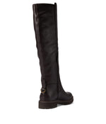 Cole Haan Waterproof Greenwich Tall Boot Dark Coffee Leather/Antique 8.5 B (M)