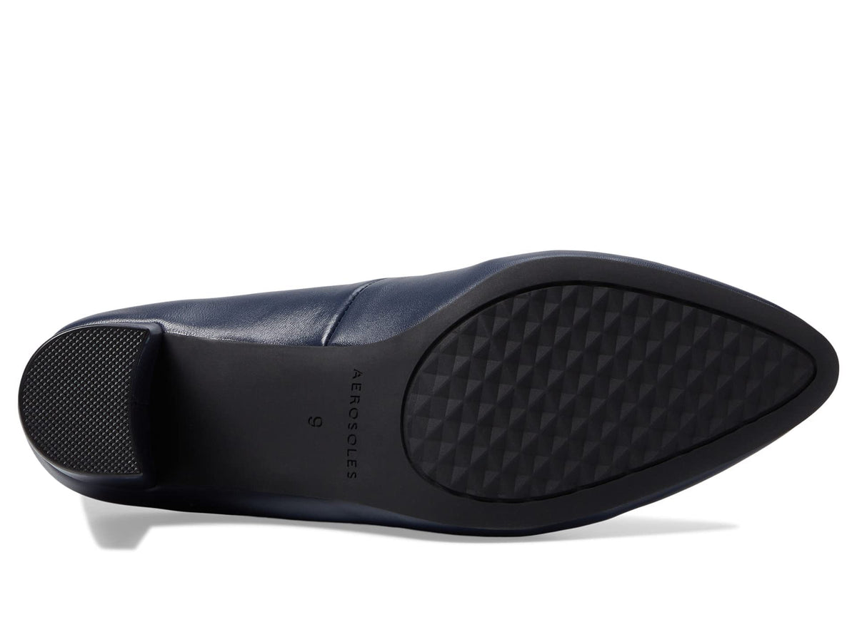 Aerosoles Bette Navy Leather 8.5 B (M)