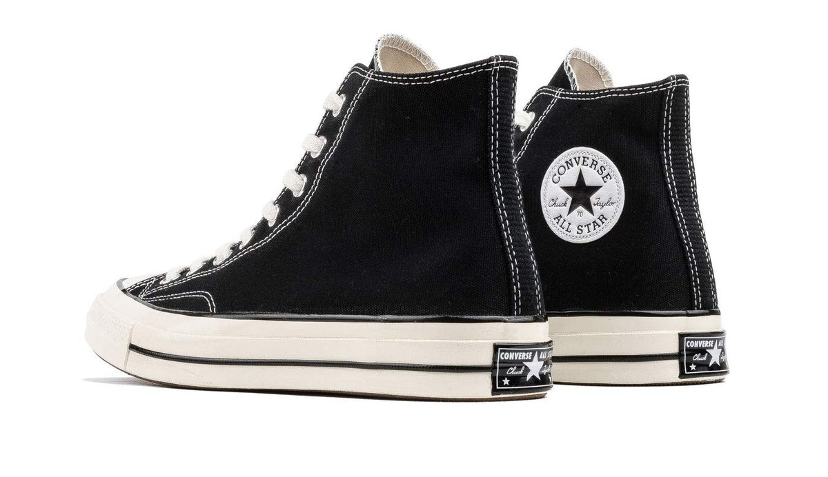 Converse Men's Chuck Taylor 70 Hi Top, Black/Black/Egret, Size 4.5