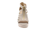 Michael Kors Bradley Wedge Pale Gold 10 M