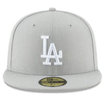New Era Men's Fitted hat Los Angeles Dodgers Gray/White Cap 11591145 (7 1/8-56.8cm)