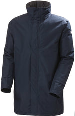Helly Hansen Mens Dubliner Waterproof Breathable Insulated Long Hooded Jacket, 597 Navy, XX-Large