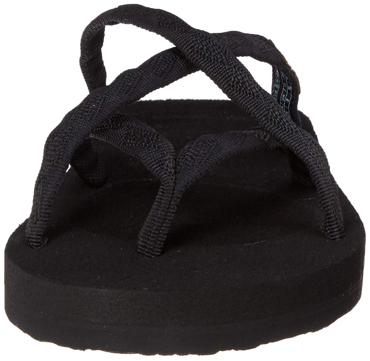 Teva Women's Olowahu Flip Flop Sandal (6 B(M) US/37 EUR, Mix B Black On Black)