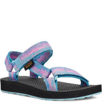 Teva Girls Original Universal Tie-Dye Sandal, Sorbet Cotton Candy, 4 Little Kid