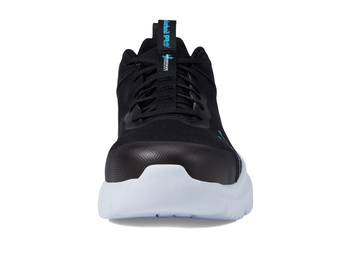 Timberland PRO® Setra Composite Safety Toe Shoes for Men – Cement Construction – Round Toe Silhouette Black/Blue 10 D - Medium