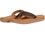 Teva Men's Voya Flip Leather Flop, Macchiato, 13