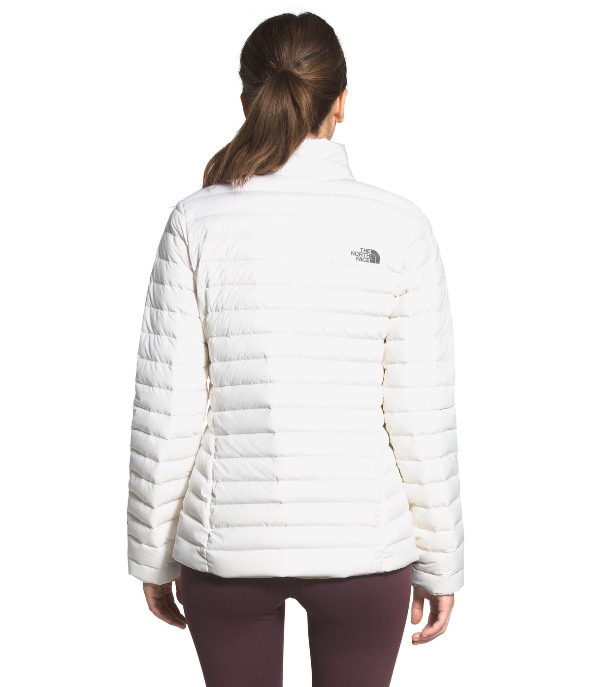 THE NORTH FACE Women's Stretch Down Jacket, TNF White, Medium