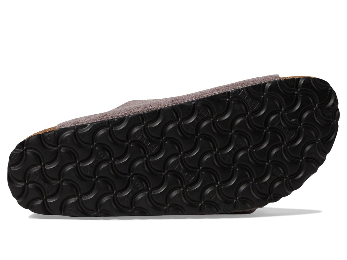 Birkenstock Women's Arizona Soft Footbed-Suede Sandal, Faded Purple, 6-6.5