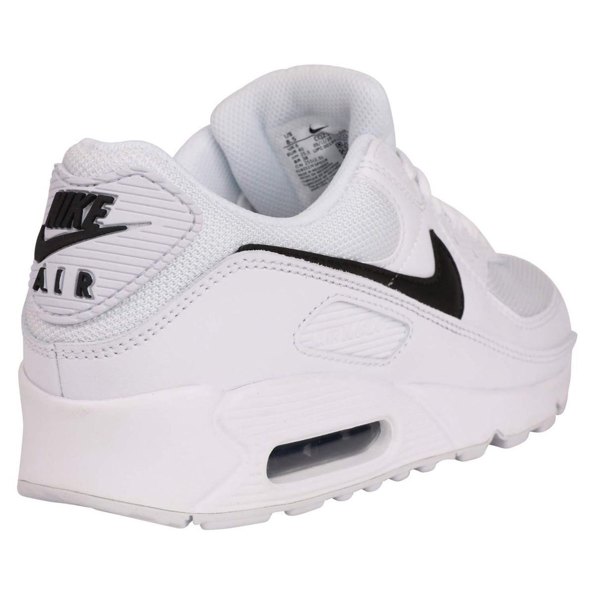 Nike Air Max 90 Womens White/Black/White Running Shoes CQ2560 101 size 9 US