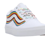Unisex Old Skool Pride Classic Skate Shoe Sneakers White Rainbow 7847 (White Rainbow, us_Footwear_Size_System, Adult, Men, Numeric, Medium, Numeric_11)