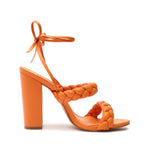 SCHUTZ womens Zarda High Block 6.5 Bright Tangerine