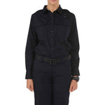 5.11 Women's TACLITE PDU Class-A Long Sleeve Tactical Shirt, Style 62365, Midnight Navy, XL Tall