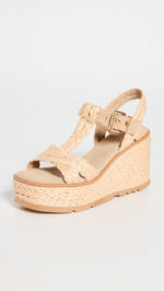 SCHUTZ Women's Panna Wedges, Light Nude, Tan, 9 Medium US