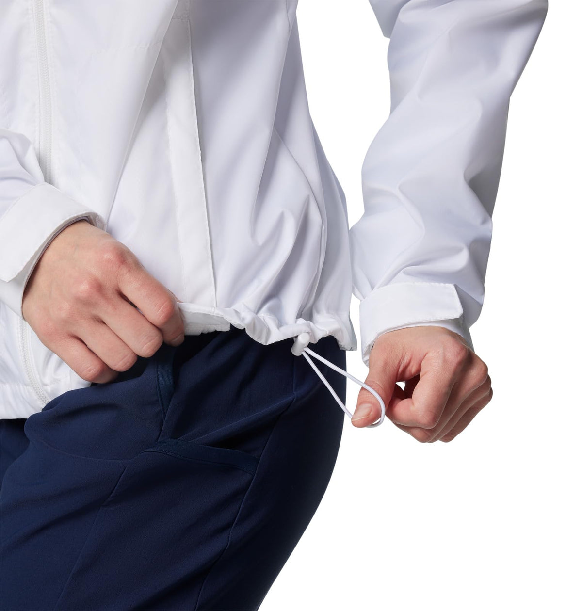 Columbia Womens Switchback IV Rain Jacket, White, Large