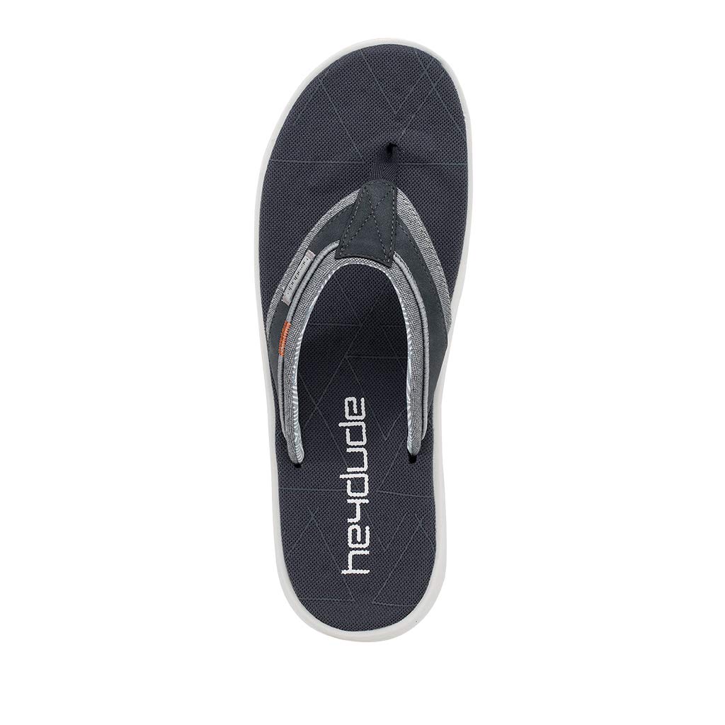 HEYDUDE Men's Sami Free Navy Size 8 | Men’s Footwear | Men’s Slip On Sandals | Comfortable & Light-Weight