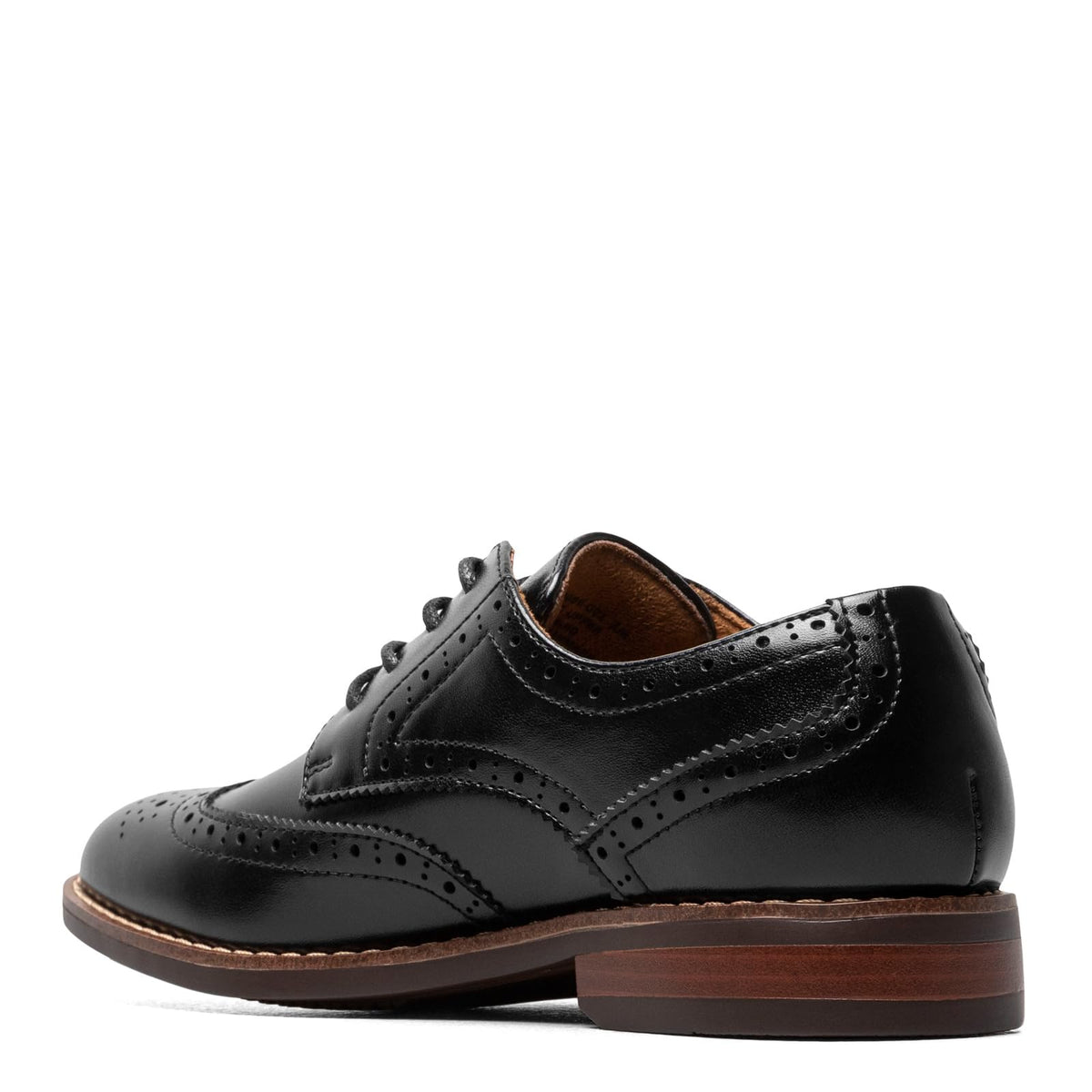 Florsheim Boy's, Rucci JR Wingtip Oxford - Little Kid & Big Kid 6 Big Kid Black
