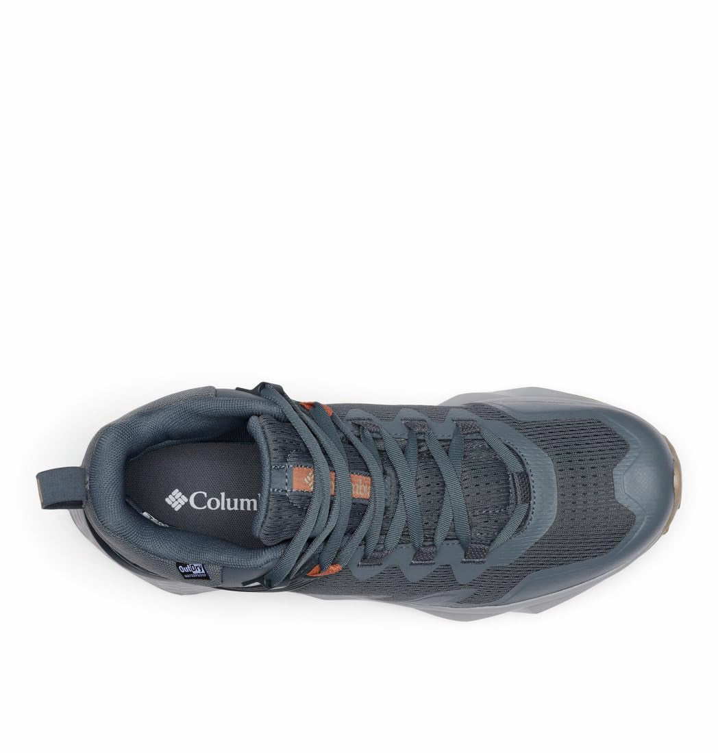 Columbia Mens Facet 75 Outdry Mid Waterproof Hiking Shoe, Graphite/Canvas Tan, 10.5
