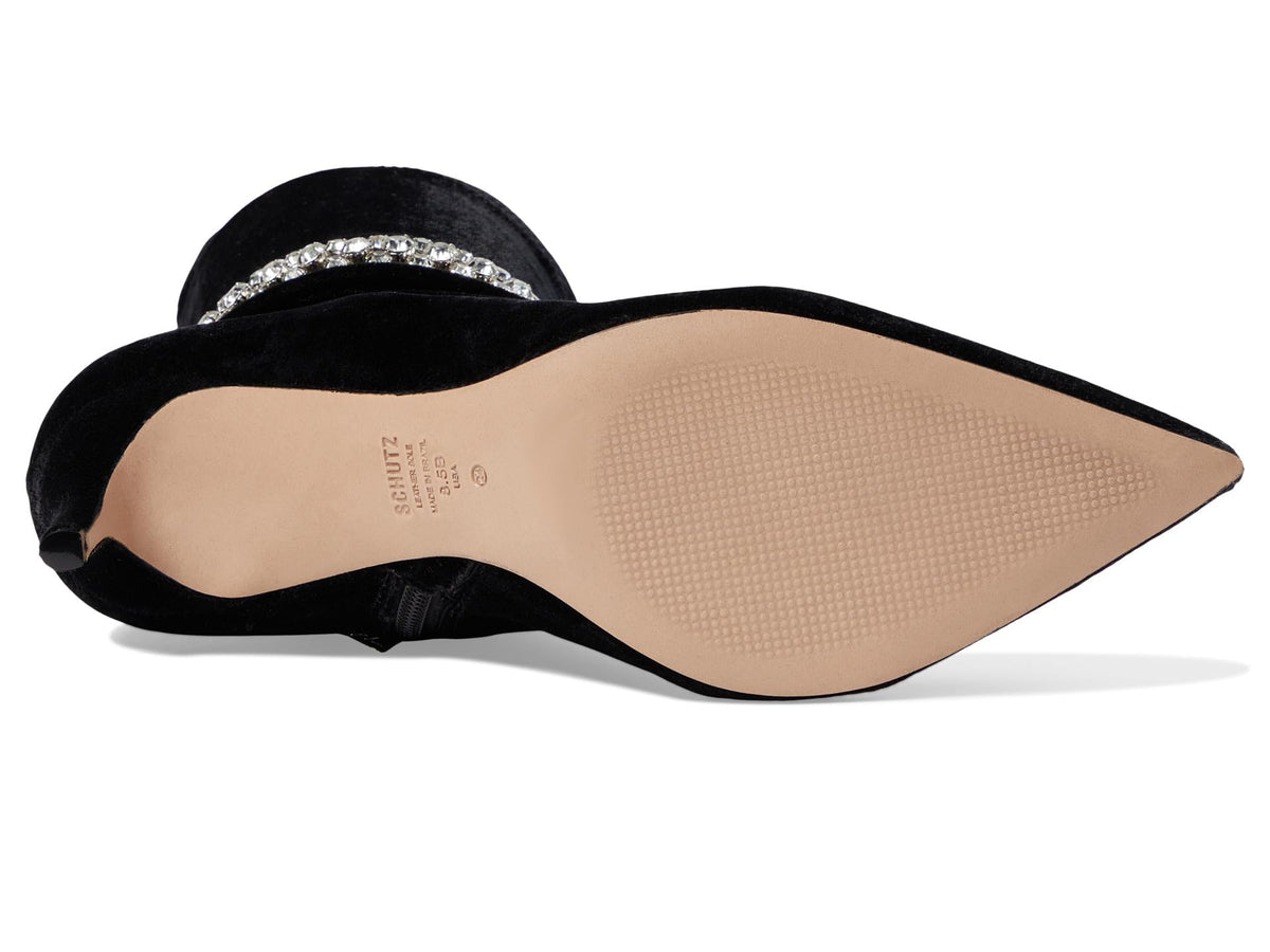 Schutz Women's Marion Ankle Boot, Black, 10