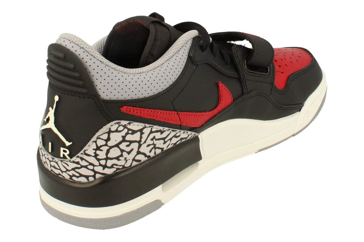 Nike Air Jordan Legacy 312 Low Mens Basketball Trainers CD7069 Sneakers Shoes (UK 11 US 12 EU 46, Black Varsity red 006)