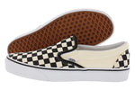 Vans Unisex Classic Slip-On (Italian Weave) Skate Shoe (6.5 B(M) US Women / 5 D(M) US Men, Black/Off White Checkerboard)