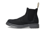 DR. MARTENS Men's Amphibians, Black Milled Nubuck Wp, 11