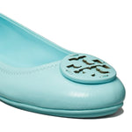Tory Burch Minnie Travel Ballet, Soft Naplak Leather, Island Blue (9)